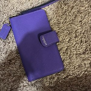 Coach wallet and cellphone holder